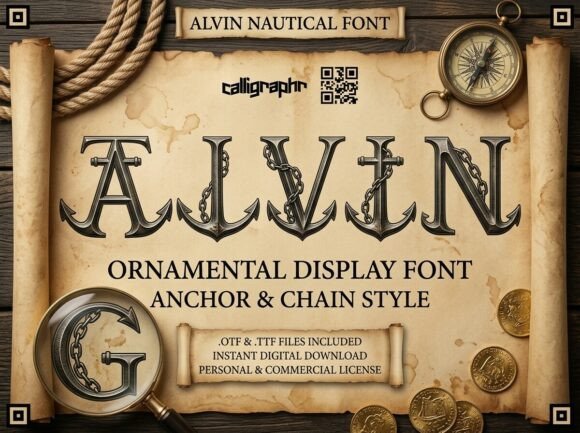Alvin: The Nautical Display Font for Bold Branding