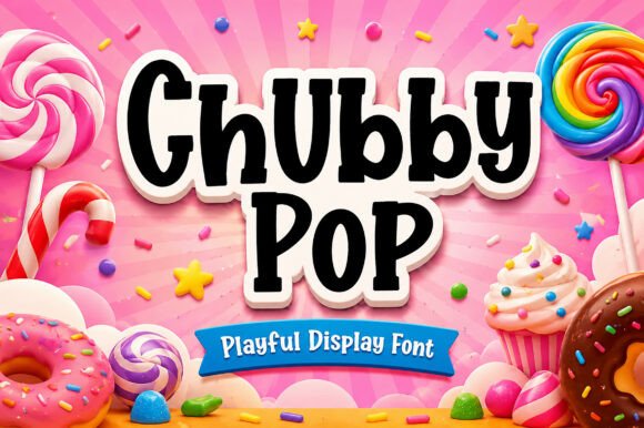 Chubby Pop: A Playful Typeface for Modern Editors