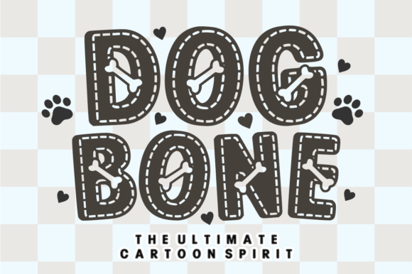 Dog Bone Font for Playful Brand Identity