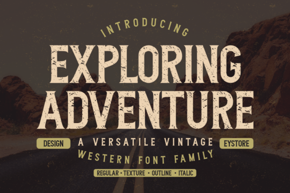 Exploring Adventure Typeface for Editorial Design