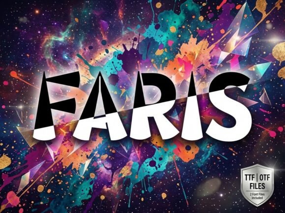 Faris Font: Bold Geometric Display for Modern Branding