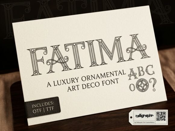 Fatima: The Luxury Art Deco Display Font