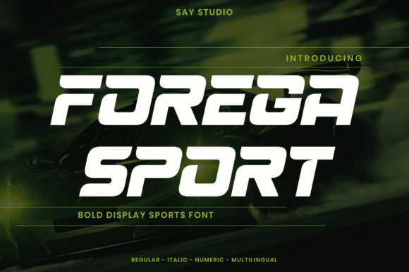 Forega Sport Typeface for Bold Crafts
