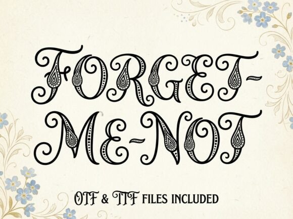 Forget-me-not Typeface for Elegant Branding