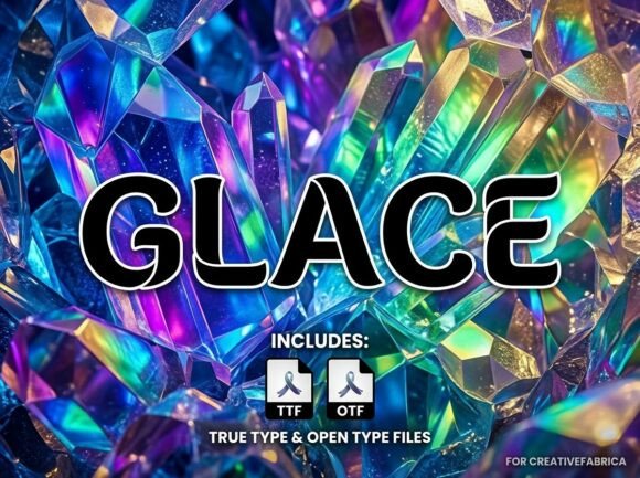 Glace: A Decorative Display Font for Makers