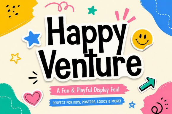 Happy Venture Font for Crafters and Sellers
