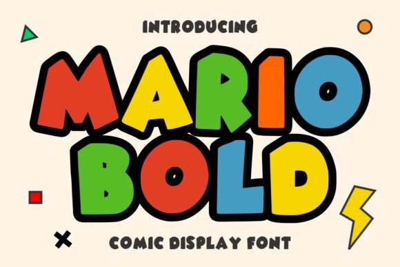 Mario Bold: A Playful Display Font for Creative Projects