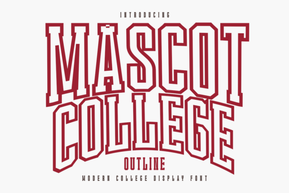 Mascot College Outline Font for Bold Campaigns