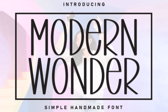 Modern Wonder Font: A Playful Display for Creative Projects