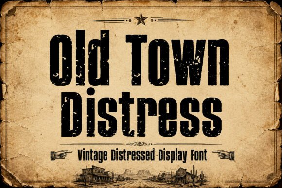 Old Town Distress: A Bold Vintage Typeface Review