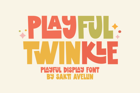 Playful Twinkle: A Display Font for Bold Campaigns