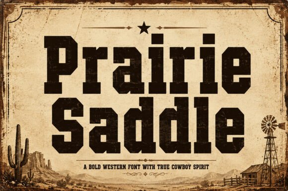 Prairie Saddle Typeface for Bold Campaigns