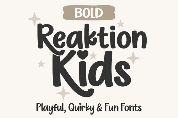 Reaktion Kids Bold: A Playful Display Typeface