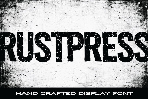 Rustpress: The Industrial Display Font for Bold Campaigns