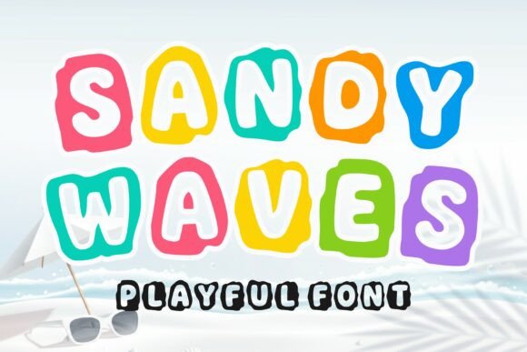Sandy Waves: A Playful Display Font for Summer Brands