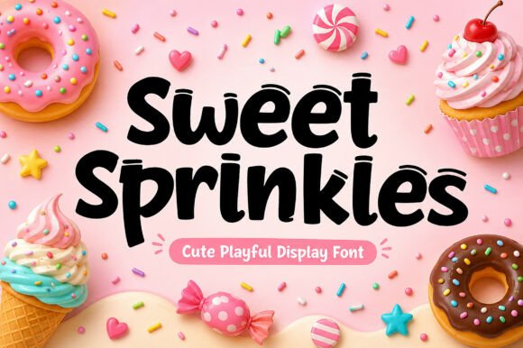 Sweet Sprinkles: A Playful Display Font for Brand Joy