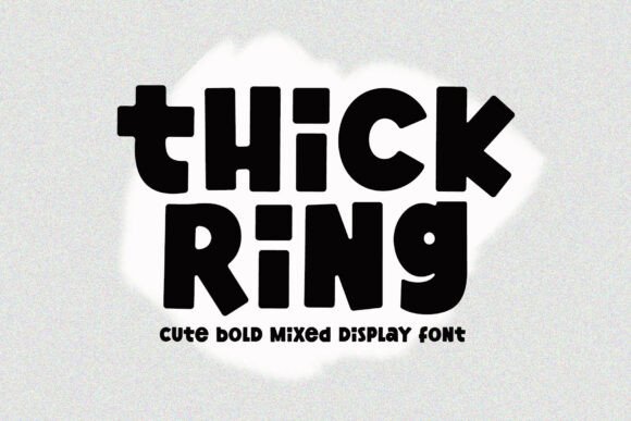 Thick Ring Font: Bold Display Type for Makers