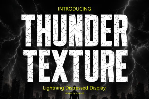 Thunder Texture: A Bold Display Font for Impact