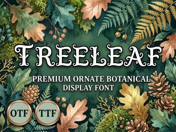 Treeleaf: A Rustic Display Font for Makers