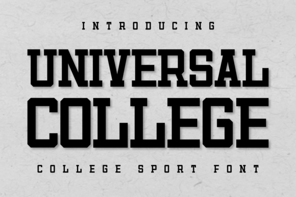 Universal College Typeface for Bold Campaigns