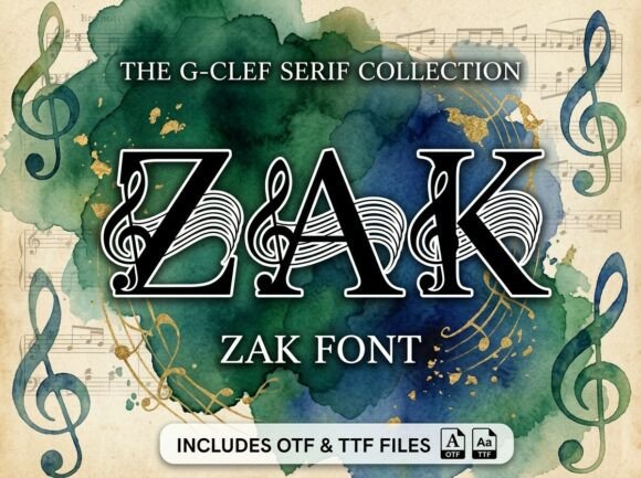 Zak: A Rhythmic Display Font for Editorial Design